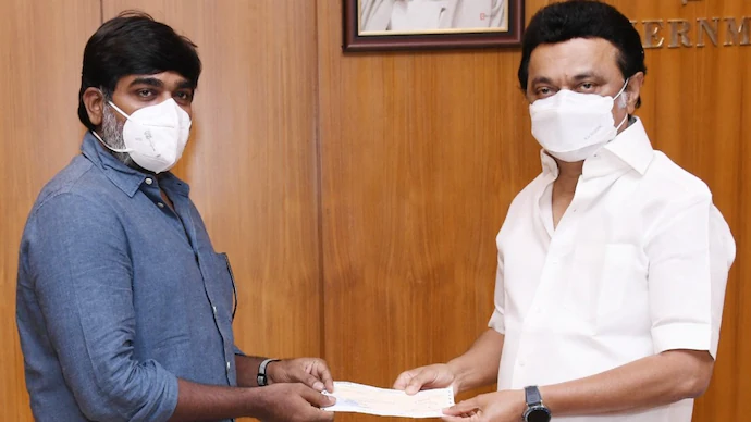 Vijay Sethupathi donates Rs 25 lakh to Tamil Nadu CM Relief Fund